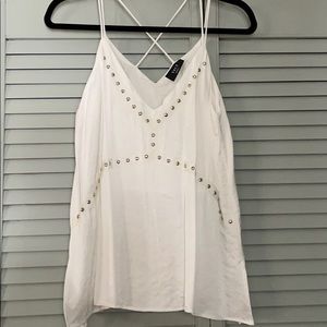 White dressy tank
